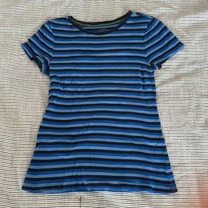 Striped blue shirt
